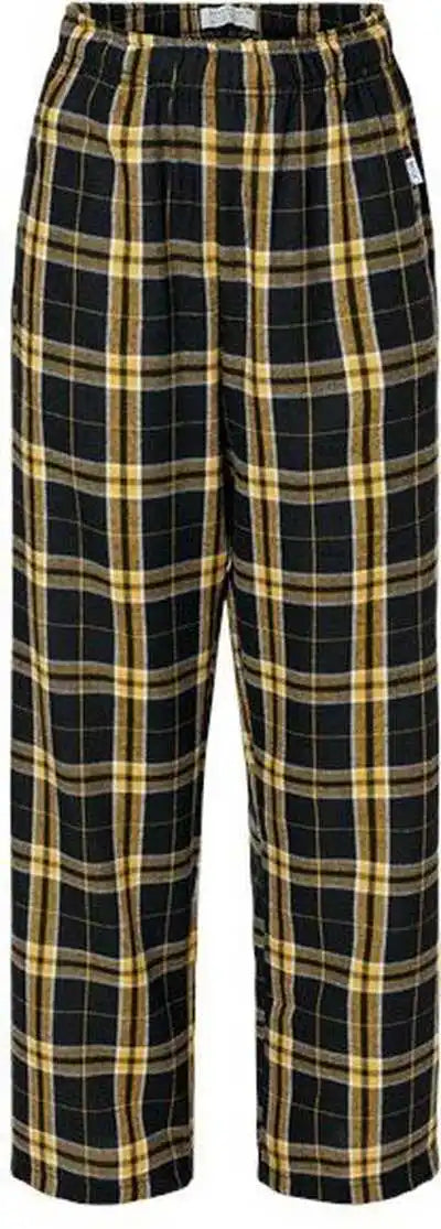 Boxercraft By6624 Youth Flannel Pants Black Gold
