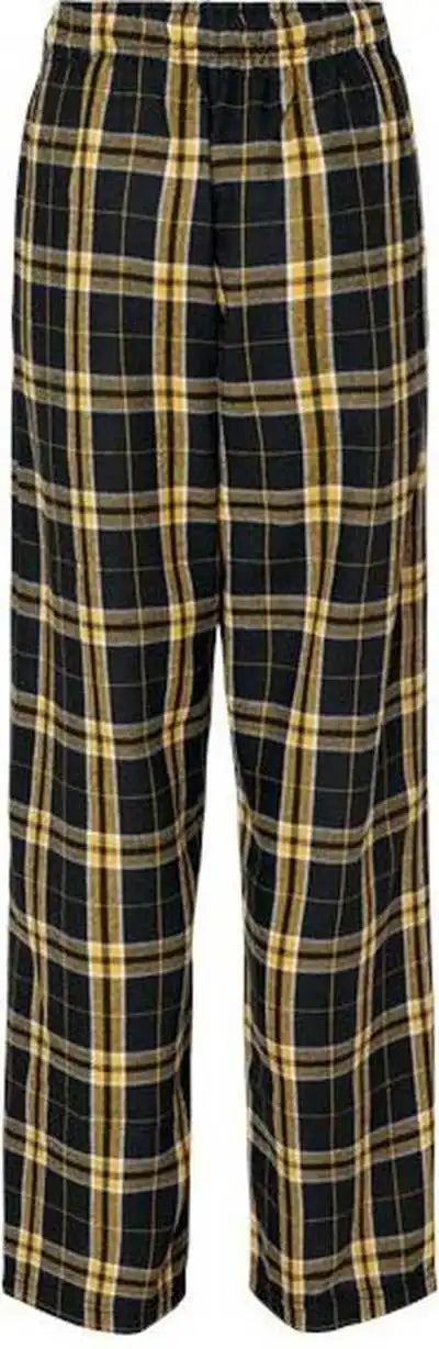 Boxercraft By6624 Youth Flannel Pants Black Gold