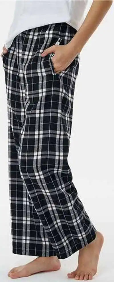 Boxercraft By6624 Youth Flannel Pants - Black White