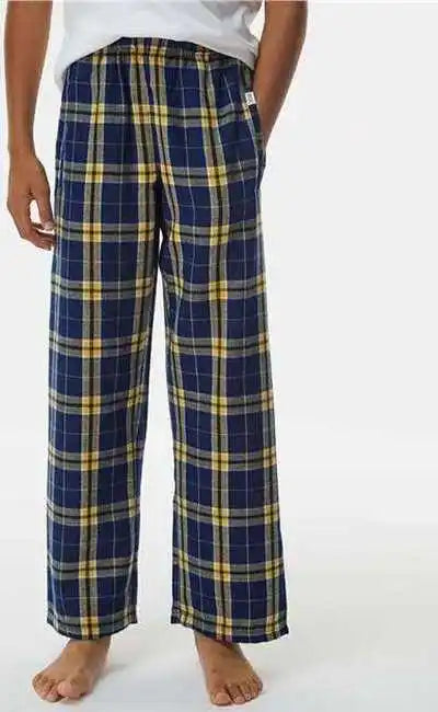 Boxercraft By6624 Youth Flannel Pants - Navy Gold