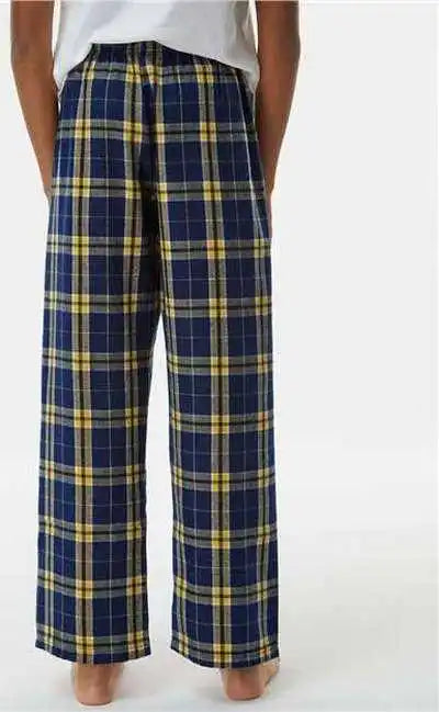 Boxercraft By6624 Youth Flannel Pants - Navy Gold