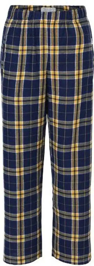 Boxercraft By6624 Youth Flannel Pants - Navy Gold