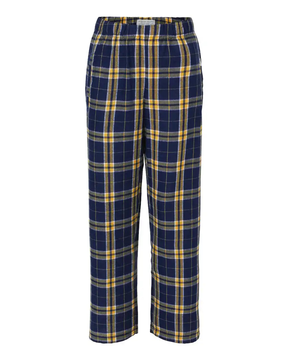 Boxercraft By6624 Youth Flannel Pants - Navy Gold - Navy/ / s