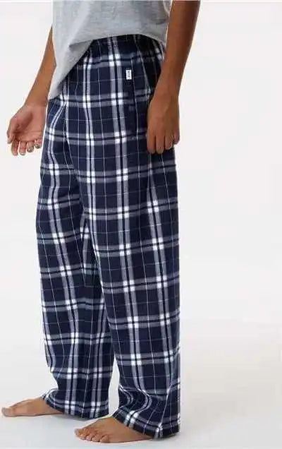 Boxercraft By6624 Youth Flannel Pants - Navy Silver