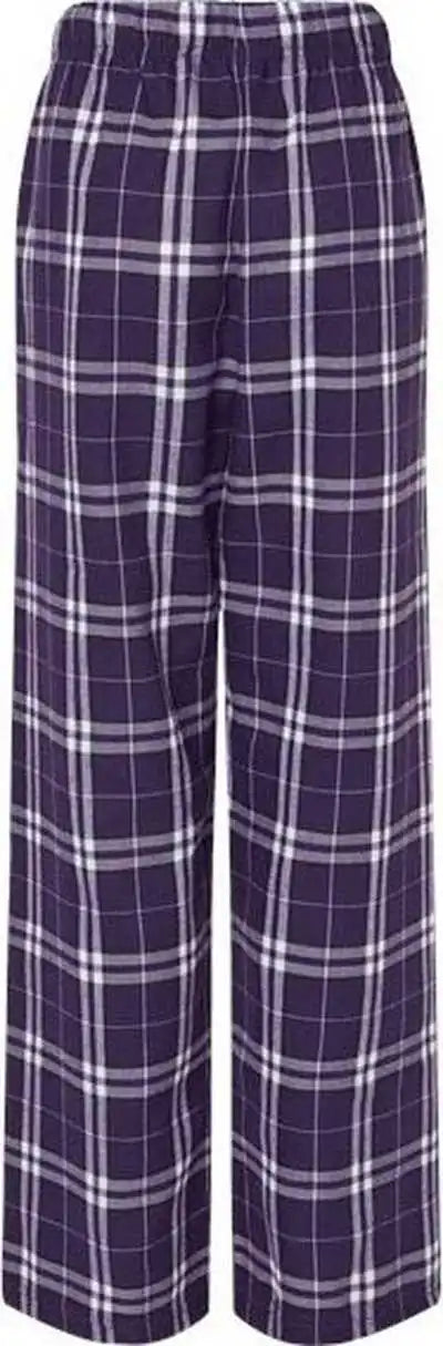 Boxercraft By6624 Youth Flannel Pants - Purple White