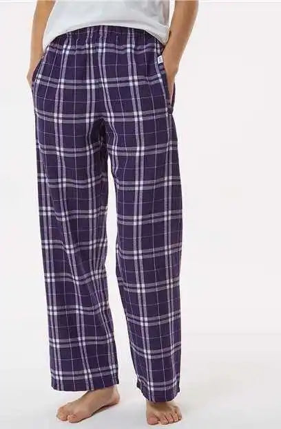 Boxercraft By6624 Youth Flannel Pants - Purple White