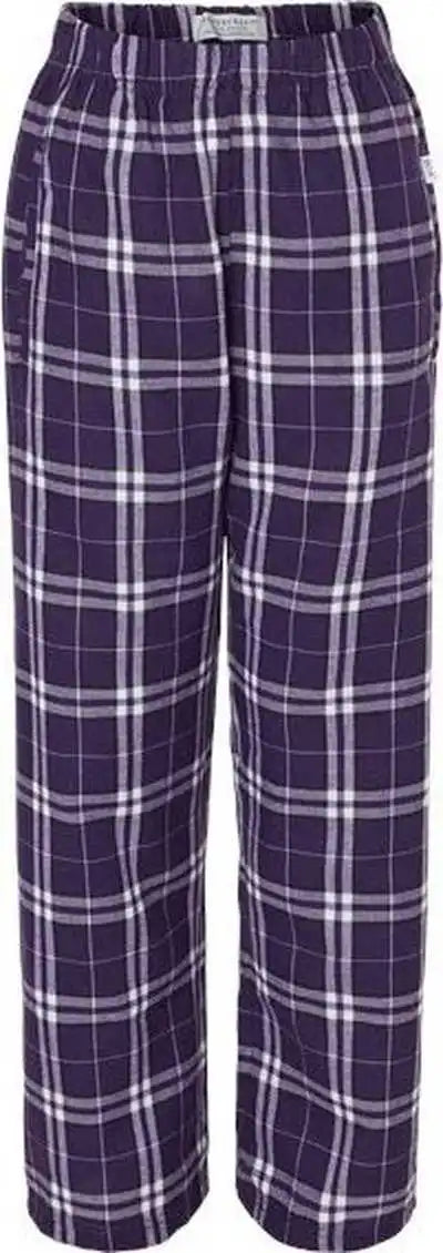 Boxercraft By6624 Youth Flannel Pants - Purple White