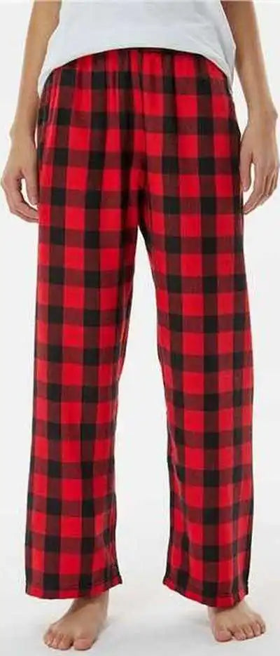 Boxercraft By6624 Youth Flannel Pants Red Black Buffalo