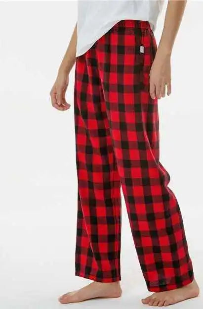 Boxercraft By6624 Youth Flannel Pants Red Black Buffalo