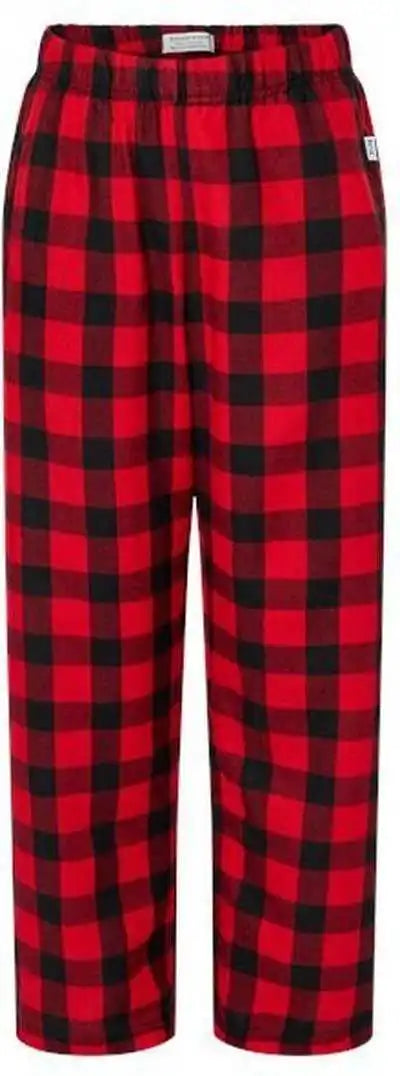 Boxercraft By6624 Youth Flannel Pants Red Black Buffalo
