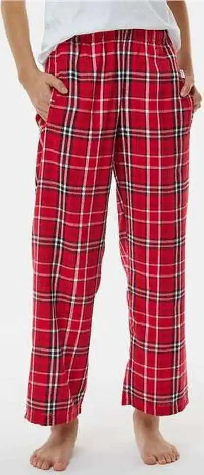 Boxercraft By6624 Youth Flannel Pants - Red White