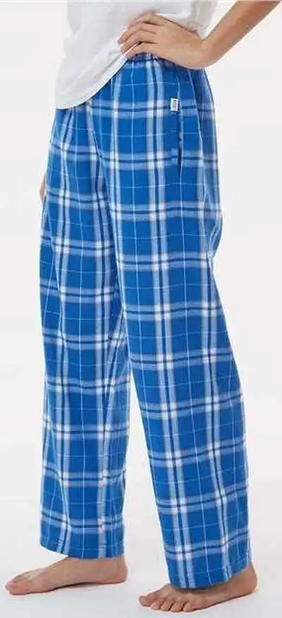 Boxercraft By6624 Youth Flannel Pants - Royal Silver