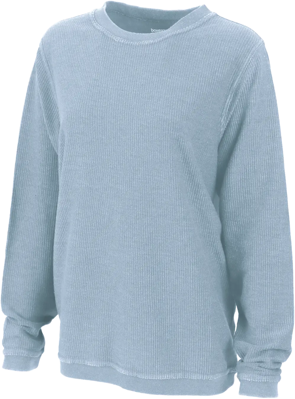 Boxercraft D02 Adult Rally Corduroy Crew Pullover - Carolina Blue
