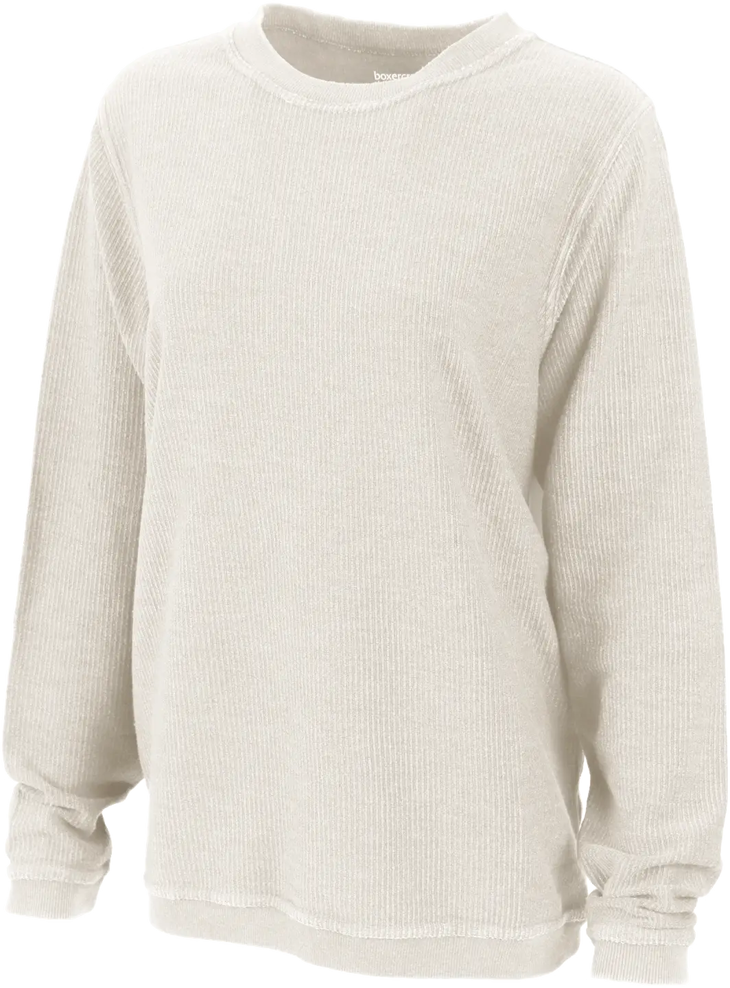 Boxercraft D02 Adult Rally Corduroy Crew Pullover - Natural