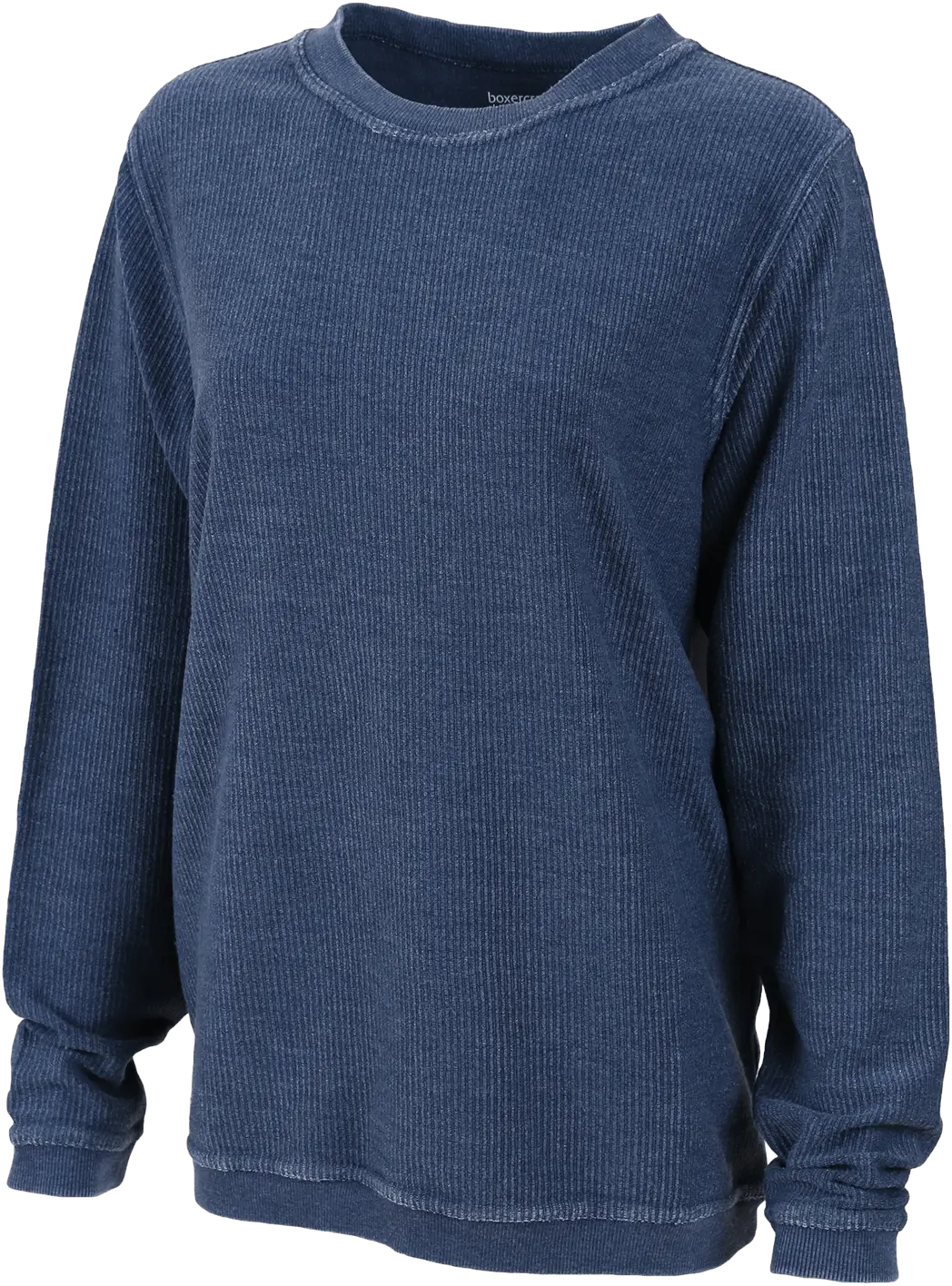 Boxercraft D02 Adult Rally Corduroy Crew Pullover - Navy - Xs