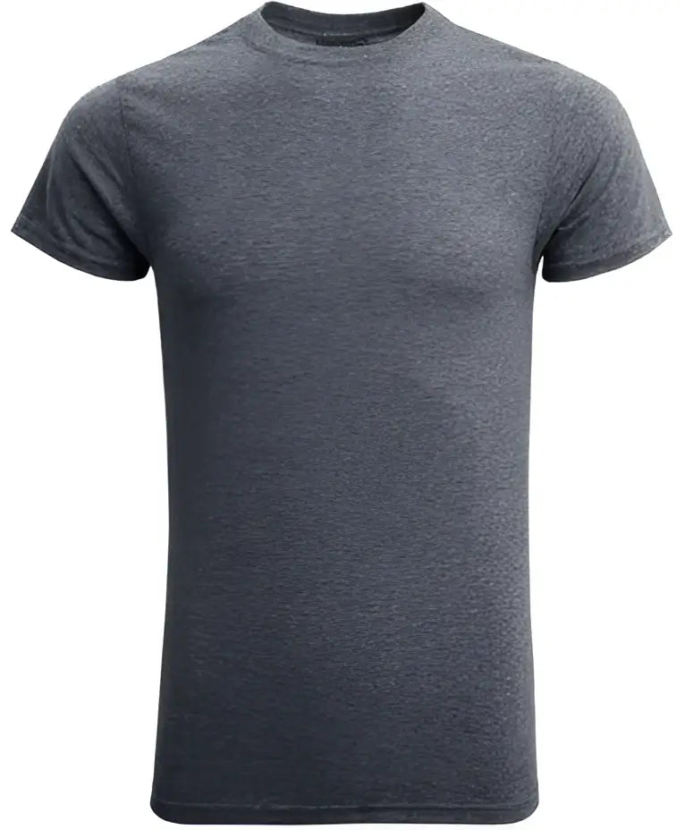 Boxercraft Em2180 Recrafted Men’s Crewneck Tee - Black Heather - Adult Xs