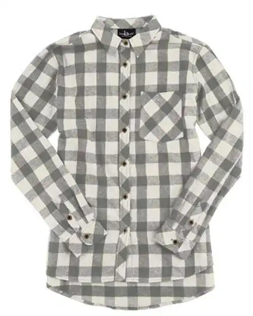 Boxercraft F50 Women’s Flannel Shirt - Oxford Natural Buffalo