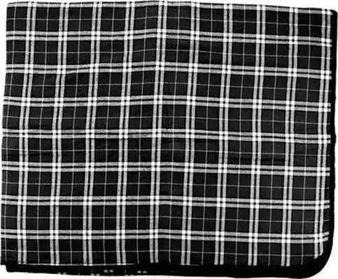 Boxercraft Fb250 Flannel Blanket - Black White - one Size Fits Most