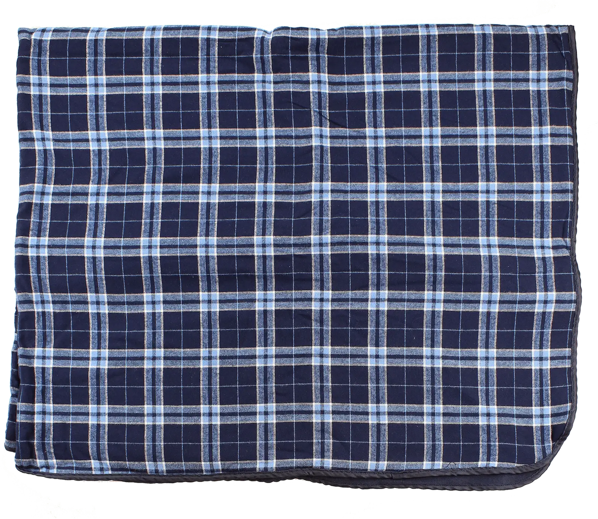 Boxercraft Fb250 Premium Flannel Blanket - Navy Columbia Plaid