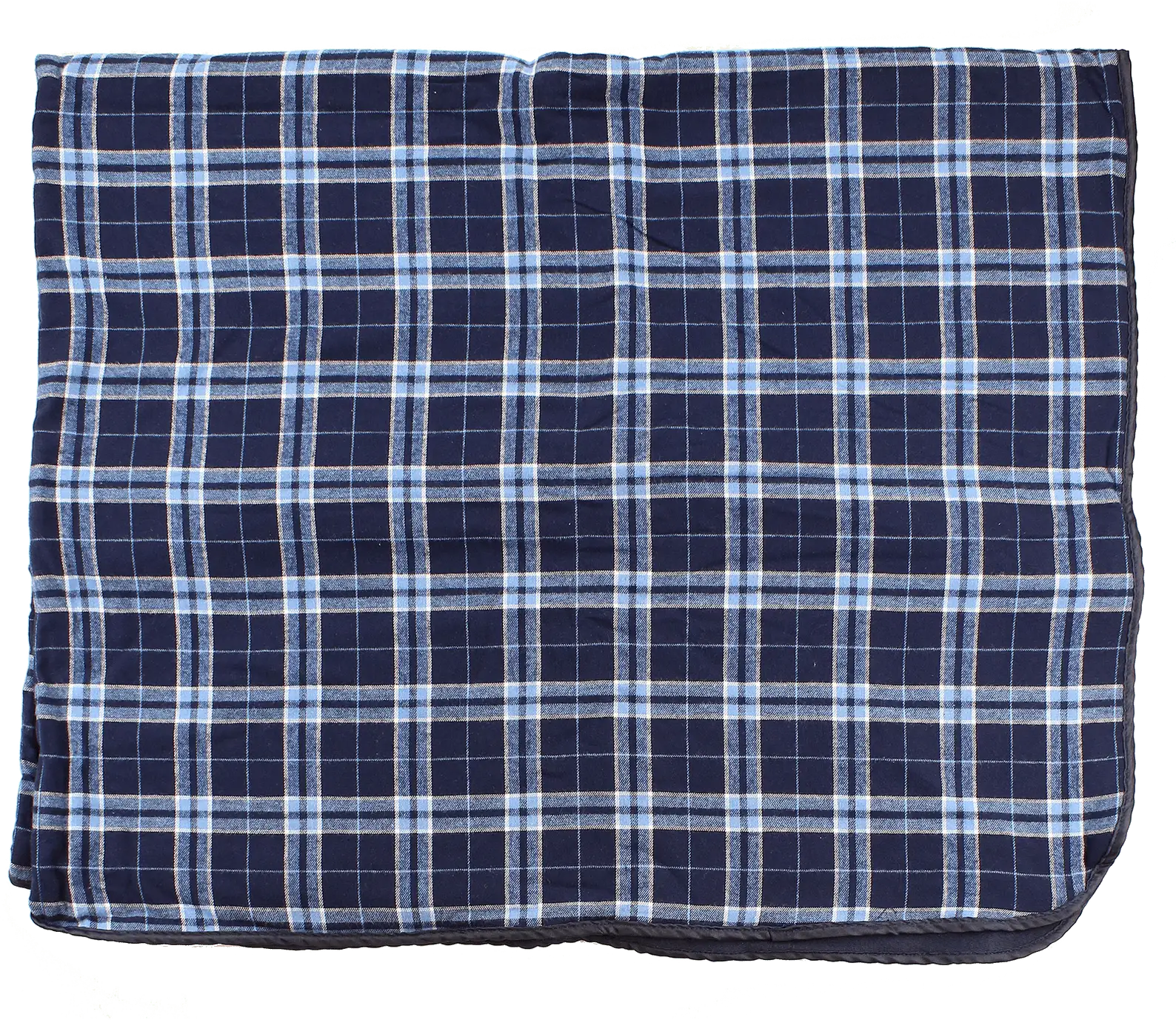 Boxercraft Fb250 Premium Flannel Blanket - Navy Columbia Plaid