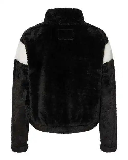 Boxercraft Fz04 Women’s Remy Fuzzy Fleece Pullover Black Natural