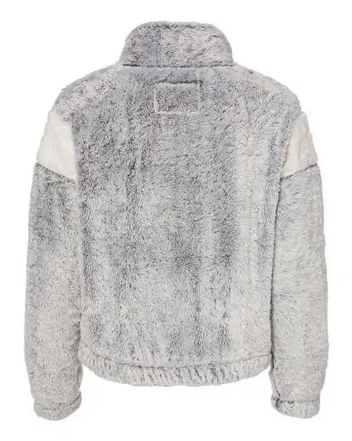 Boxercraft Fz04 Women’s Remy Fuzzy Fleece Pullover Frosty Grey Natural