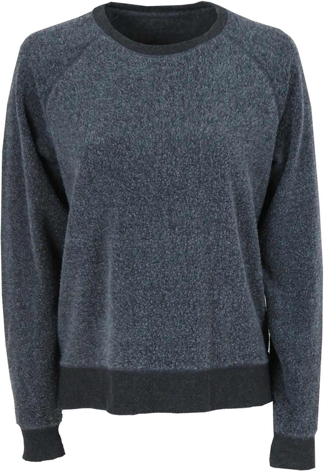 Boxercraft K01s Fleece out Crew - Charcoal - Dark Gray / Ladies Xs