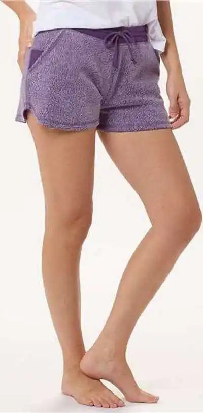 Boxercraft K02 Women’s Fleece out Shorts Purple