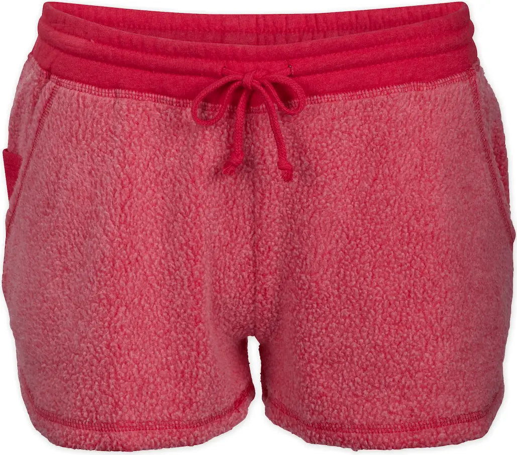 Boxercraft K02s Fleece out Short - True Red - Ladies Xs