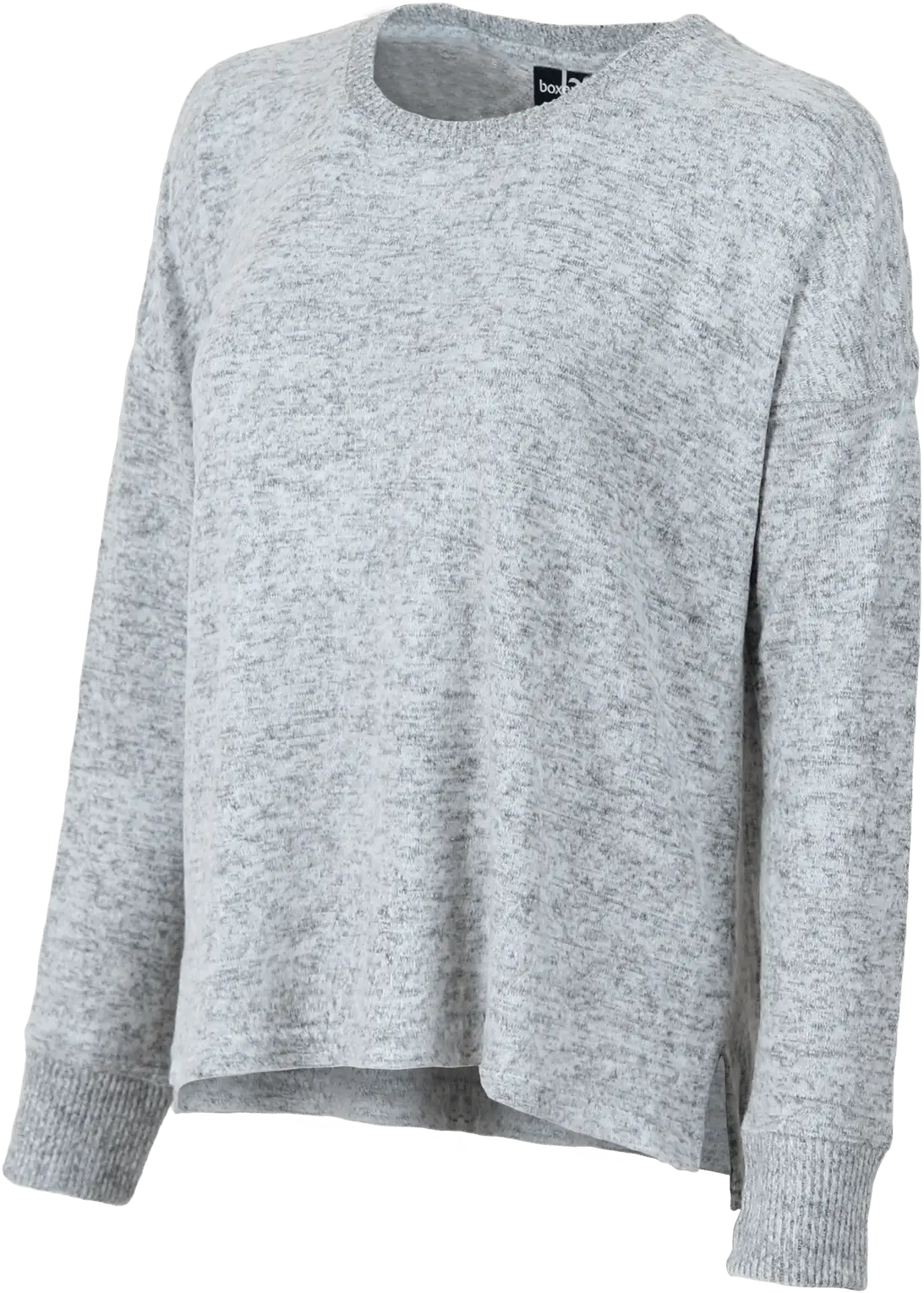 Boxercraft L06 Women’s Cuddle Boxy Crew - Oxford Heather