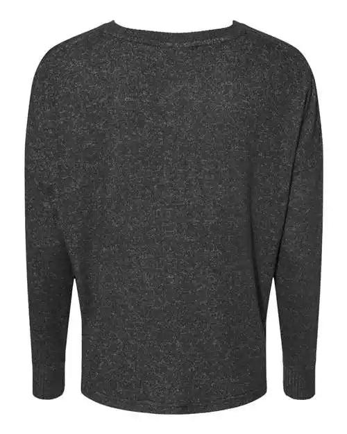 Boxercraft L06 Women’s Cuddle Fleece Boxy Crewneck Pullover - Charcoal