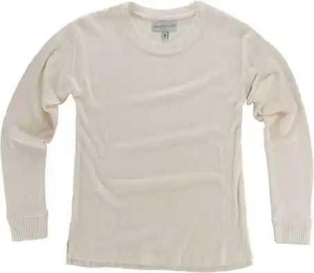 Boxercraft L06 Women’s Cuddle Fleece Boxy Crewneck Pullover - Natural