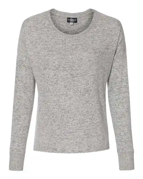 Boxercraft L06 Women’s Cuddle Fleece Boxy Crewneck Pullover - Oxford