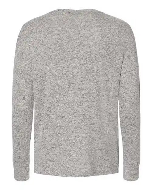 Boxercraft L06 Women’s Cuddle Fleece Boxy Crewneck Pullover - Oxford