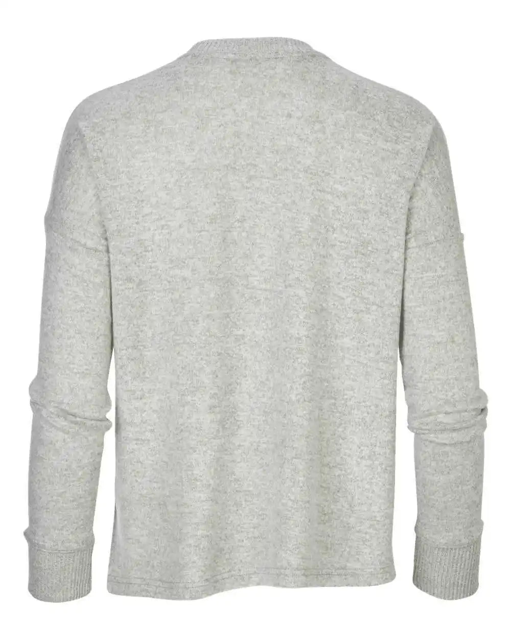 Boxercraft L06 Women’s Cuddle Fleece Boxy Crewneck Pullover Sage Heather
