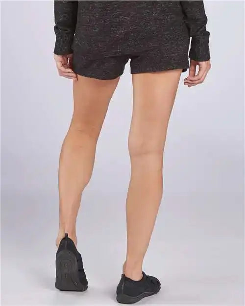 Boxercraft L11 Women’s Cuddle Fleece Shorts - Black Heather