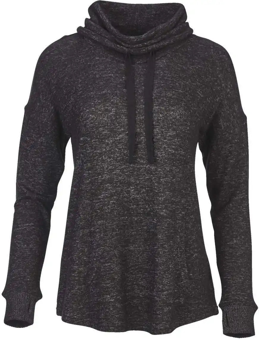Boxercraft L12 Women’s Cuddle Cowl Pullover - Black Heather