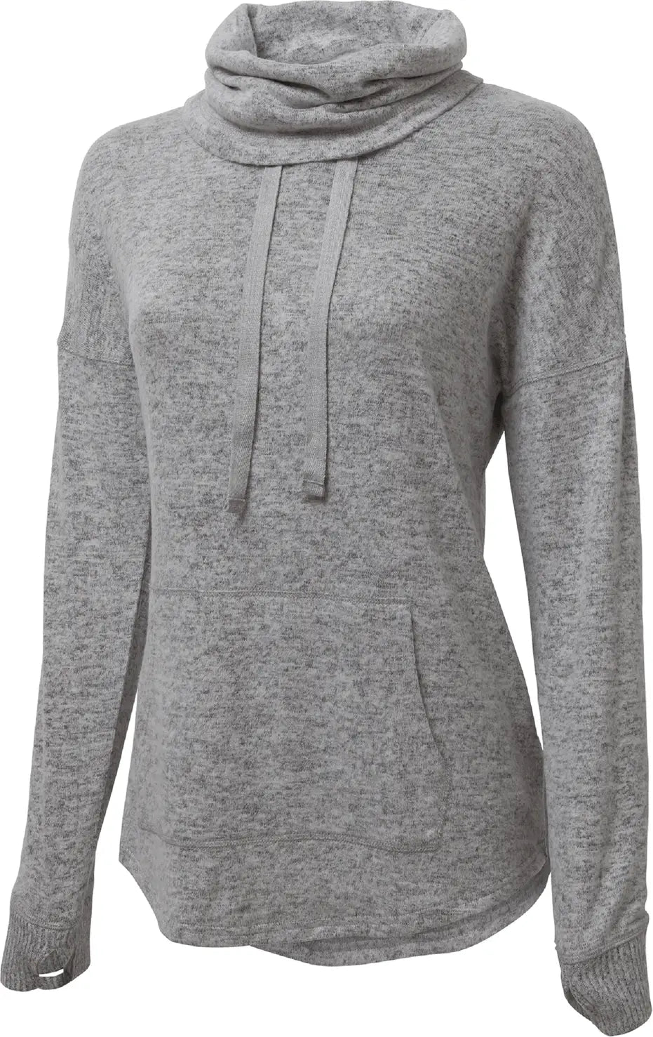 Boxercraft L12 Women’s Cuddle Cowl Pullover - Oxford Heather - Gray / Ladies Xs