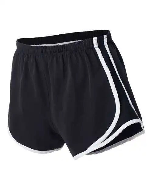 Boxercraft P62 Womens Velocity 3 1 2’’ Running Shorts - Black White