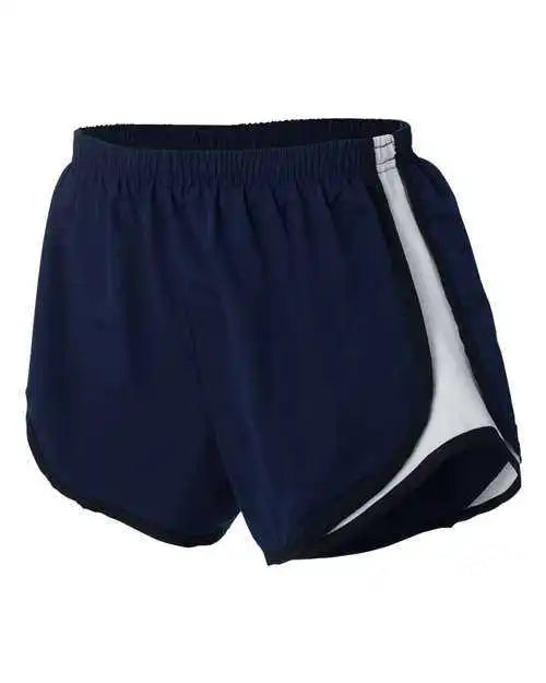 Boxercraft P62 Womens Velocity 3 1 2’’ Running Shorts - Navy Black White