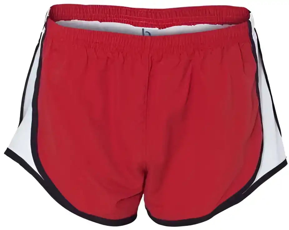 Boxercraft P62 Womens Velocity 3 1 2’’ Running Shorts - Red Black White