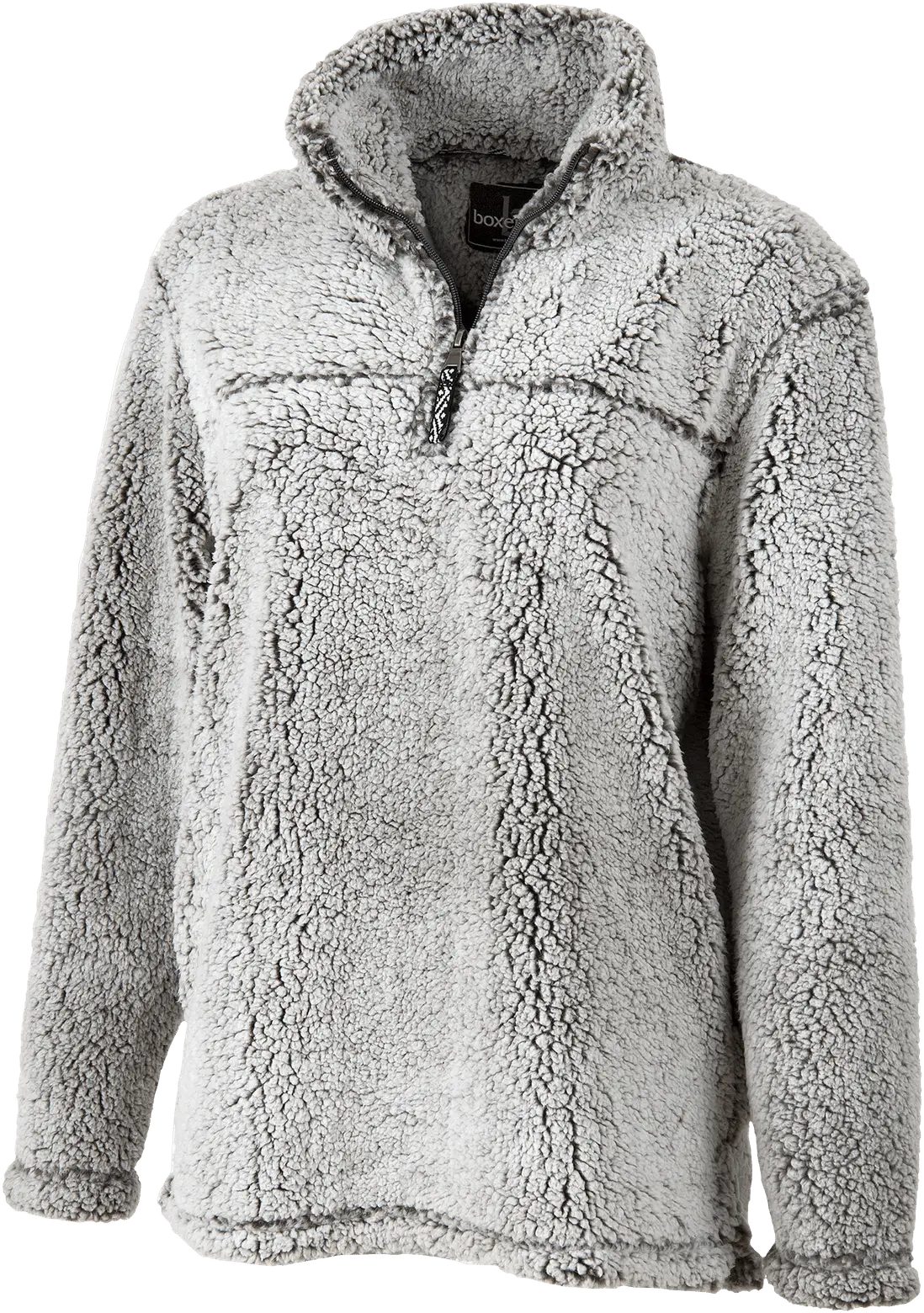 Boxercraft Q10 Adult Sherpa Quarter Zip Pullover - Frosty Gray