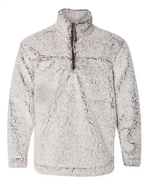 Boxercraft Q10 Unisex Sherpa Fleece Quarter-zip Pullover - Frosty Grey