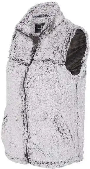 Boxercraft Q11 Womens Sherpa Full-zip Vest - Frosty Grey