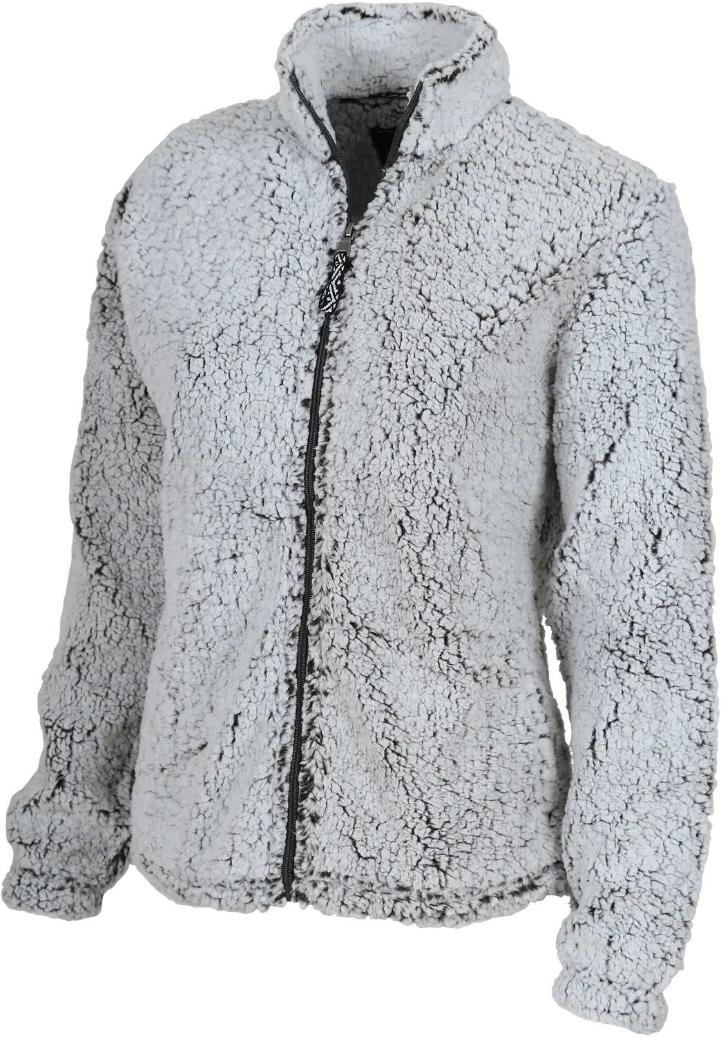 Boxercraft Q12 Women’s Full Zip Sherpa Jacket - Frosty Gray - Ladies Xs