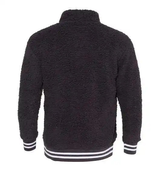 Boxercraft Q20 Varsity Sherpa Quarter-zip Pullover - Charcoal