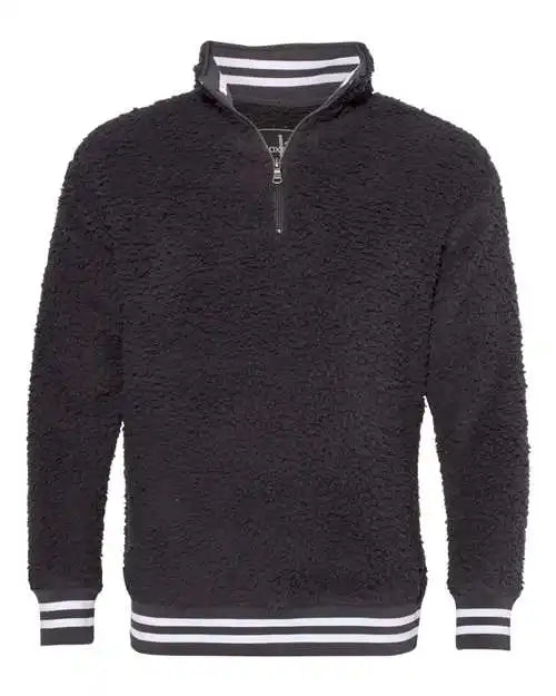Boxercraft Q20 Varsity Sherpa Quarter-zip Pullover - Charcoal