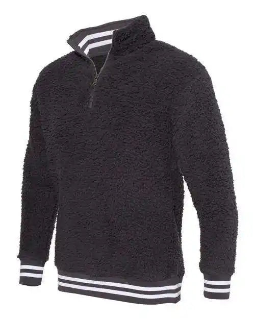 Boxercraft Q20 Varsity Sherpa Quarter-zip Pullover - Charcoal