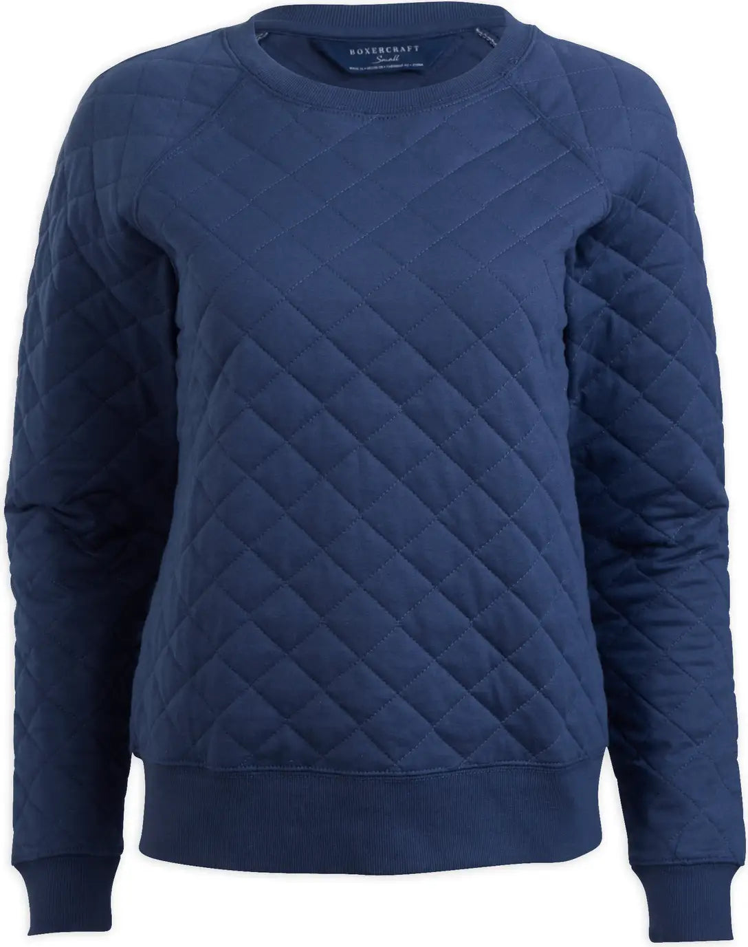 Boxercraft R08 Quilted Crew - Indigo - Navy / Ladies Xs