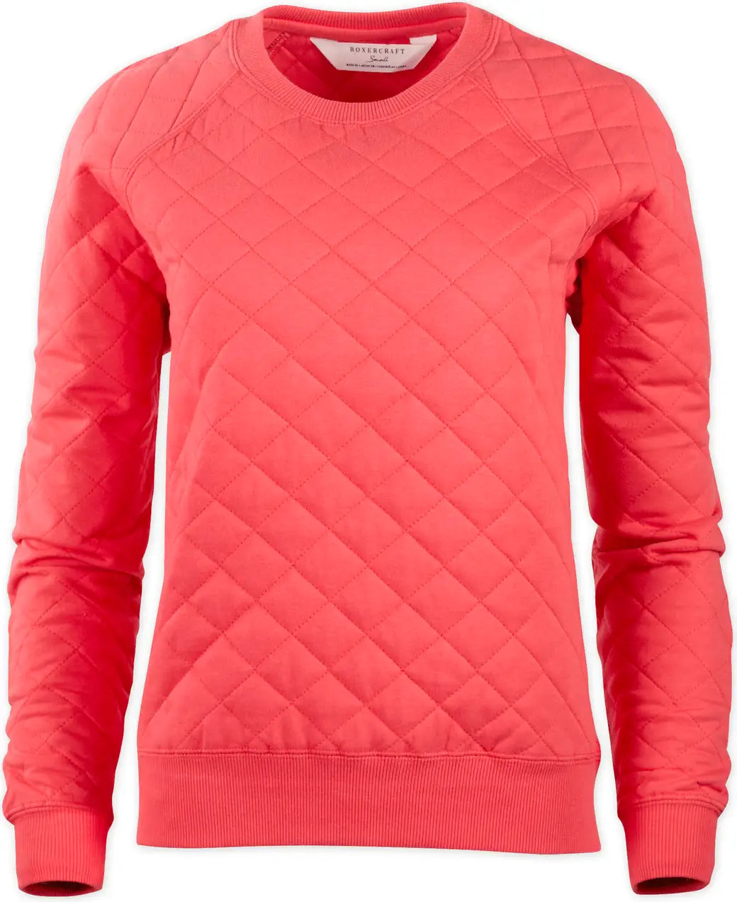 Boxercraft R08 Quilted Crew - Paradise - Orange / Ladies Xs